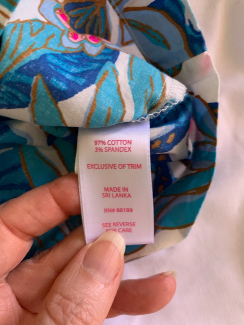 Lilly Pulitzer Pajamas Breezy Aqua Best Fronds Forever Size Medium NWOT - Picture 13 of 14